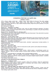 Rugsėjo 16-22 dienomis minima Europos judumo savaitė. Kviečiame prisijungti :)